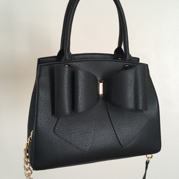 Like Dreams Handbags - Large Bow Black Harajuku Kawaii Handbag Bag Purse